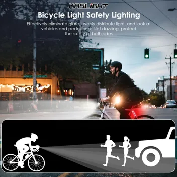 Kaslight 8-LED 8000LM 10000mAh Bike Lights w/ Rear Tail Lights