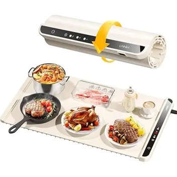 Lnniw Rollable 15" (D) x 26" (W) x 0.3" (H) Electric Food Warming M
