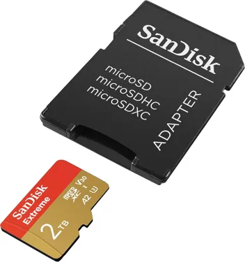 Extreme 2TB microSDXC Memory Card with Adapter