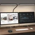 Saimand 24W 5-Color Temp Adjustable Gooseneck C-Clamp Architect Desk Lamp