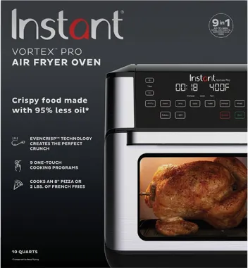 Instant Vortex Plus 6QT Air Fryer with Odor Erase Technology