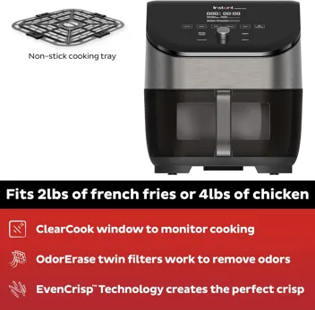 Instant Vortex Plus 6QT Air Fryer with Odor Erase Technology