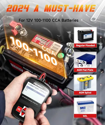 Foxwell BT100 Pro 12V Car Battery Tester & Analyzer