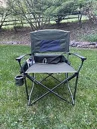 Slumberjack Lone Mesa Quad Folding Director's Chair with Beverage Holder