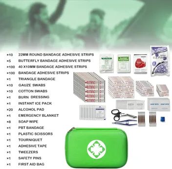 Yiderbo Emegency Travel Essentials First Aid Kit (275-Pieces)