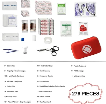 Yiderbo Emegency Travel Essentials First Aid Kit (275-Pieces)