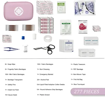 Yiderbo Emegency Travel Essentials First Aid Kit (275-Pieces)