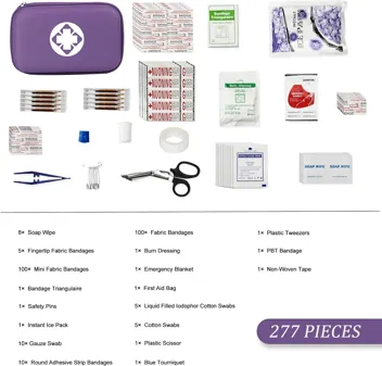 Yiderbo Emegency Travel Essentials First Aid Kit (275-Pieces)