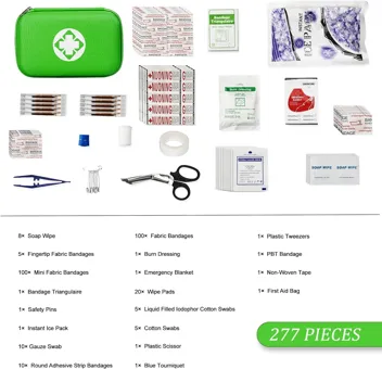 Yiderbo Emegency Travel Essentials First Aid Kit (275-Pieces)