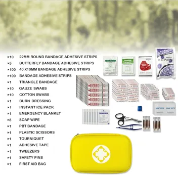 Yiderbo Emegency Travel Essentials First Aid Kit (275-Pieces)