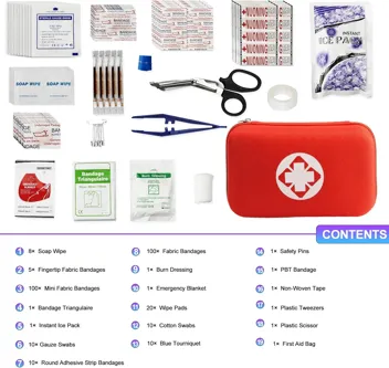 Yiderbo Emegency Travel Essentials First Aid Kit (275-Pieces)