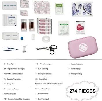 Yiderbo Emegency Travel Essentials First Aid Kit (275-Pieces)