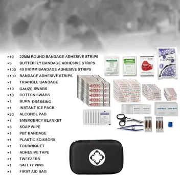 Yiderbo Emegency Travel Essentials First Aid Kit (275-Pieces)