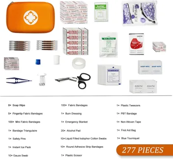 Yiderbo Emegency Travel Essentials First Aid Kit (275-Pieces)