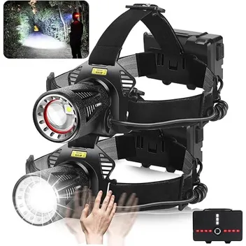 150,000lm 7-Mode Zoomable 10000mAh Battery Headlamp