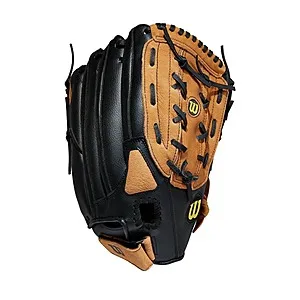 Softball Glove Slowpitch A360 Brown/Black 14"