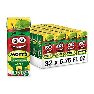 [S&S]: 6.75oz. Mott's 100% Apple Juice Boxes