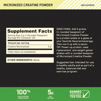 300-Count Micronized Creatine Monohydrate Capsules