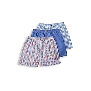 Underwear Classics Full Cut 5" Boxer, Boxers - , Red Stripe/Blue Chambray/Sky Blue Small Plaid, S, M, L, 2X