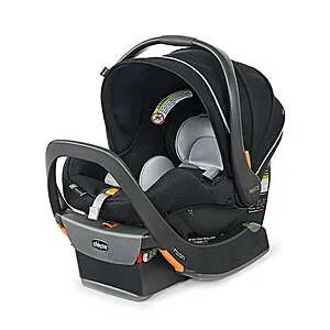 KeyFit 35 Zip ClearTex 5-Position Infant Car Seat w/ Privacy Shield & Anti-Rebound Bar Base (Black)