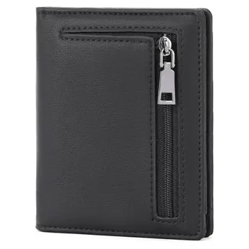 Gaekao Bifold Leather RFID Blocking Wallet with Coin Pocket