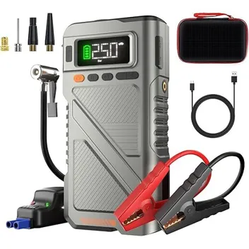 Padulum SU7 6000A Portable Car Battery Jump Starter with 150PSI Air Compressor
