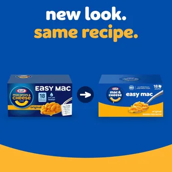 Easy Mac Microwavable Macaroni & Cheese-. 6.7 Oz. Packets- ($.44 ea)-Amazon