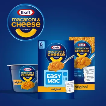 Easy Mac Microwavable Macaroni & Cheese-. 6.7 Oz. Packets- ($.44 ea)-Amazon