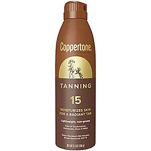 [S&S]: 5.5-Oz Coppertone Tanning Sunscreen Spray SPF 15