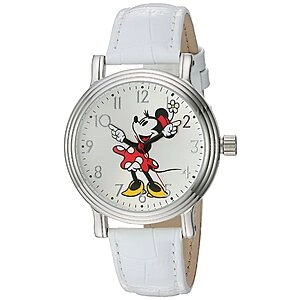 Minnie Mouse Adult Vintage Articulating Hands Analog Quartz Watch