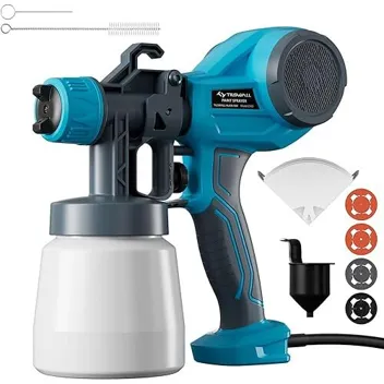 Alien 500 HVLP Electric Spray Paint Gun with 4x Nozzles, 3x Spray Patterns