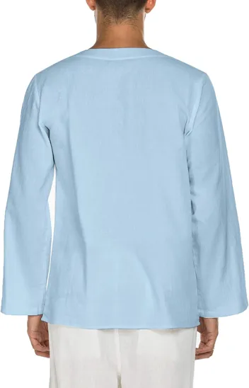 Coofandy Linen Beach Shirt