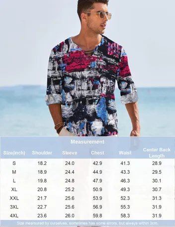 Coofandy Linen Beach Shirt