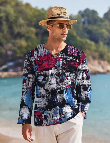 Coofandy Linen Beach Shirt