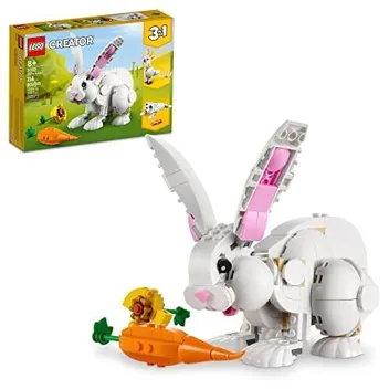 Creator 3 in 1 White Rabbit Animal Toy Building Set (258-Piece)