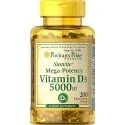 Vitamin D3 5,000 IU Bolsters Immunity Unflavored Tablets (200-Count)