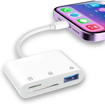 Wqk Lightning Card Reader & USB Hub (SD Card