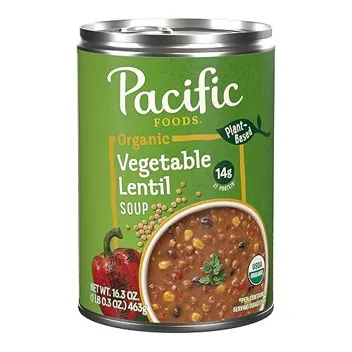 Foods Organic Vegetable Lentil Plant Based Soup Can (16.3oz)