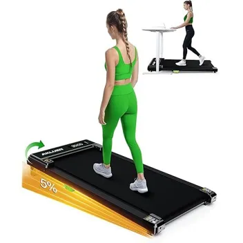 Akluer 2-in-1 2.25HP Under Desk Treadmill with Speaker