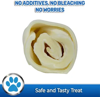 Pet Magasin Rawhide Large Thick Rolls 9 to 10 inches Long-Lasting Chew Treat Toy for Medium and Large Dogs, Made in Registered Facility