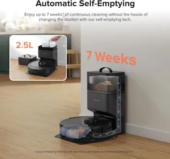 roborock Q8 Max+ 5500pa Obstacle Avoiding 3D Mapping Robot Vacuum & Mop with Self Emptying Dock