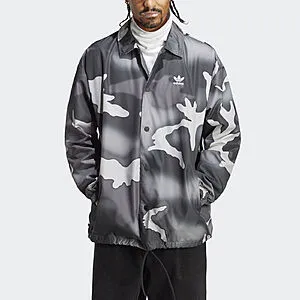 Graphics Camo Coach Jacket (Grey, Small or Medium)