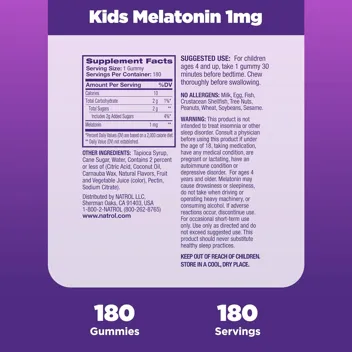 Kids Melatonin Sleep Aid Gummy