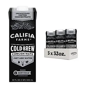 [S&S]: 32-Oz Califia Farms Unsweetened Cold Brew Coffee Concentrate