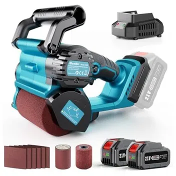 Seeii 6-Speed Cordless Surface Conditioning Tool Kit with 2x Sanding Wheels