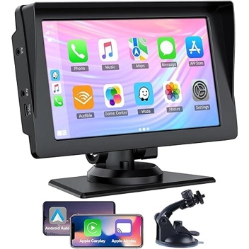 Toguardgo 7" 1024x600 Touch Apple CarPlay Android Auto Car Stereo