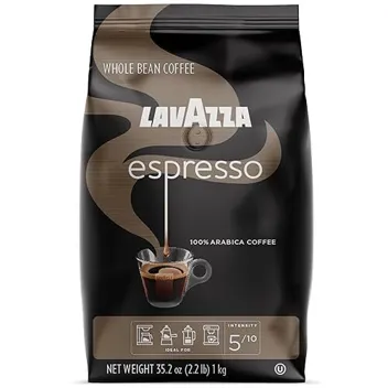 Espresso Italiano Whole Bean Coffee Blend, Medium Roast,Premium Quality Arabic, 2.2 Pound () (Packaging may vary)