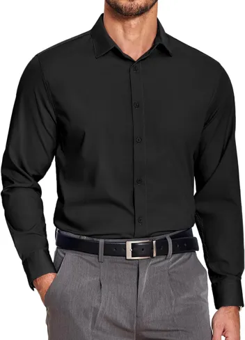 Coofandy Button Down Slim Fit Business Dress Shirt