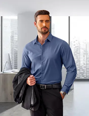 Coofandy Button Down Slim Fit Business Dress Shirt