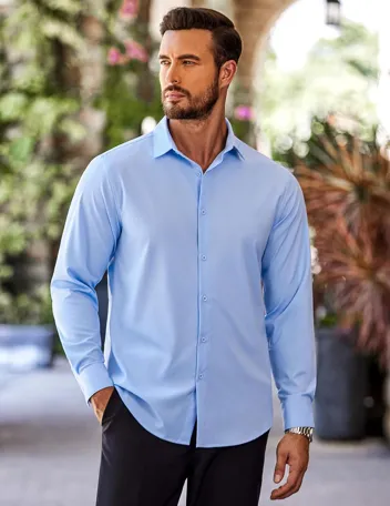 Coofandy Button Down Slim Fit Business Dress Shirt